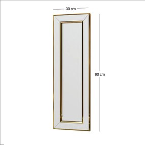 Carlos Gold tükör 30 x 90 cm