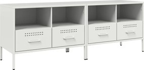 vidaXL 2 db fehér acél TV-szekrény 68 x 39 x 50,5 cm