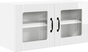 vidaXL Konyhaszekrény Magas Fényű Fehér 80 x 31 x 40 cm Faanyag