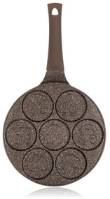 Banquet  Granite Brown Smile palacsintasütő serpenyő tapadásmentes felülettel, 26 cm