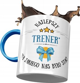 Kék Bögre Edzőnek Legjobb Edző Nyomtatott Fotóval