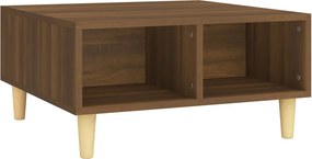 vidaXL barna tölgyszínű szerelt fa dohányzóasztal 60 x 60 x 30 cm