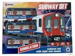 Subway Set Metró Készlet 3 Kocsis Hanggal Világítással