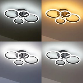 Brilagi - LED Dimmelhető felületre szerelhető csillár ORBITS LED/50W/230V 3000-6500K + távirányító
