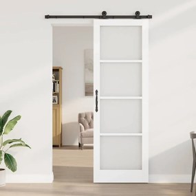 Csúszó Ajtó ORKDAL Fehér 78 x 232 cm Fa és fém