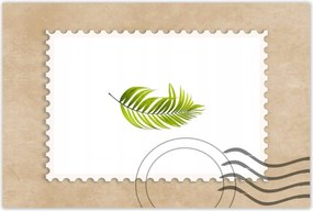 Poszterek 120x80 Zöld levél Minimalizmus