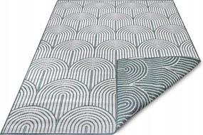 Absztrakt szőnyeg kétoldalas Pangli 105853 Zöld 80x150