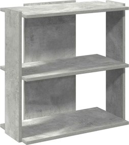 vidaXL 3 szintes betonszürke szerelt fa könyvespolc 60x30x60 cm