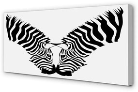 Canvas képek Mirror zebra 100x50 cm