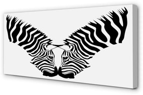 Canvas képek Mirror zebra 125x50 cm