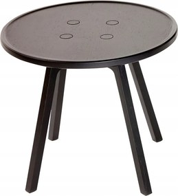 Andersen Furniture C2 Kerek Dohányzóasztal Tölgyfából 50 cm Fekete