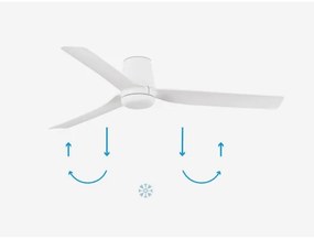 FARO 33828 - Mennyezeti ventilátor PUNT TUB M fehér átm. 130 cm + távirányítás