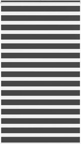 vidaXL zebrafüggönnyel fekete szövetszélesség 130,9 cm poliészter