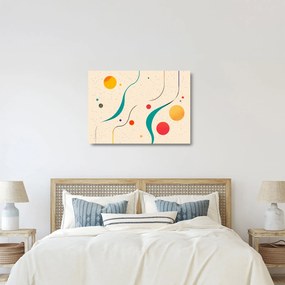 Üveg kép - Minimalista színes illusztráció (70x50 cm)