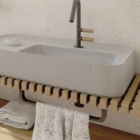 NIMCO NKC 30035-90 - Fali törölközőtartó NIKAU 39 cm matt fekete