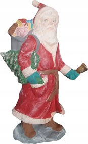 Mikulás kerámia figura ajándék dekoráció