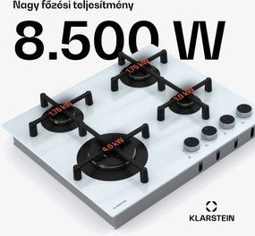 Klarstein Illuminosa 4 gáz főzőlap 4 égős Sabaf égő üvegkerámia
