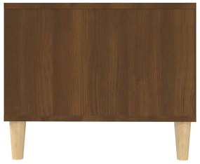 Barna tölgyszínű szerelt fa dohányzóasztal 102 x 50 x 40 cm