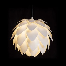 RENDL ENCOMBRE závěsná bílé PVC 230V LED E27 15W