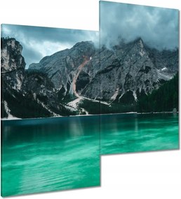 Vászonkép 60x60 Hegyi tó Tájkép