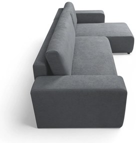 Avia Mini kinyitható sarokkanapé, univerzális állás - világosszürke Gerra 70 boucle