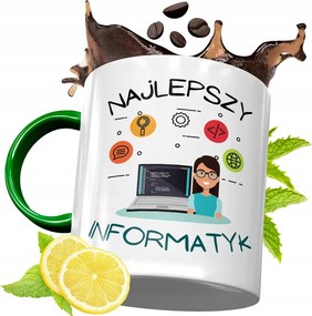 Zöld Bögre Informatikusoknak Születésnapi Ajándék fényképes nyomtatással