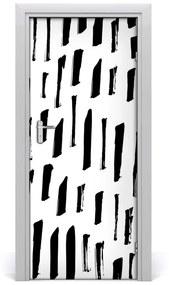 Fotótapéta ajtóra Fekete-fehér folt 85x205 cm