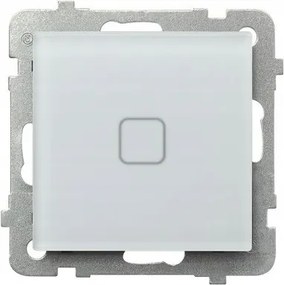 Érintőkapcsoló, kétcsoportos, háttérvilágítással, fehér üveg