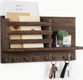 Dikom Kulcstartó Előszobába Fa Polcos stílusos dekoráció