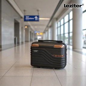TraveLux Urban IV gurulós bőrönd szett fekete