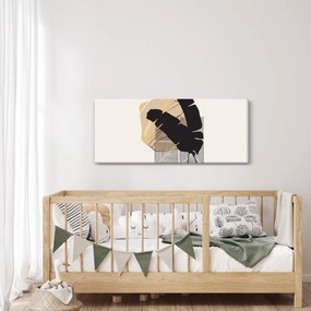 Kép - Absztrakció trópusi levelekkel N⁰4 (120x50 cm)
