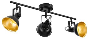 Eglo 75513 - THORNTON spotlámpa 3xE14/28W/230V fekete/arany