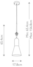 Elstead ETOILE-P-M-AB - Csillár zsinóron ETOILE 1xE27/60W/230V