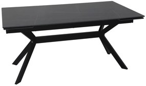 Imperia bővíthető étkezőasztal fekete 160-220 cm
