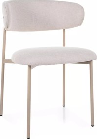 Kárpitozott szék világos bézs, kasmír étkező fésülködőasztal Elton