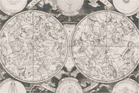 Dekoratív Fotótapéta Hálószobába Csillag térkép 104x70 Ragasztó