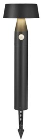NORDLUX Nama 50 kültéri leszúrható lámpa, fekete, 3000K melegfehér, SOLAR LED, max. 1W, fényforrással, 65 lm, 17cm átmérő, 2118268003