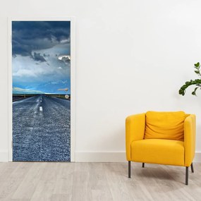 Fotótapéta ajtóra - Út a viharban (95x205cm)
