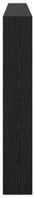 Fejtámla polcokkal Fekete tölgy 200 x 17 x 102 cm Faanyag