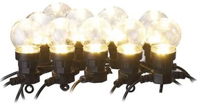 LED Kültéri dekorációs lánc 10xLED/10m IP44 átlátszó
