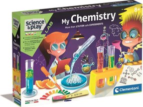 Kémialabor Test tudományos szett Clementoni