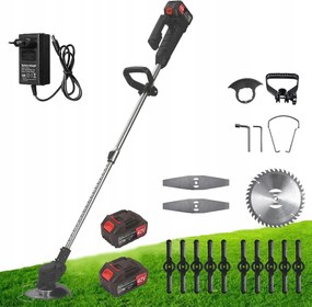 Akkumulátoros Fűszegélynyíró Szénkefe Nélküli Fűszegélynyíró 2 Aku Gazdag XXL