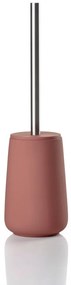 Világospiros porcelán WC-kefe Nova – Zone