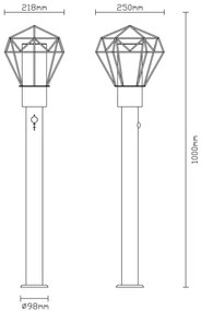Globo 31357S - Kültéri fali lámpa érzékelővel HORACE 1xE27/15W/230V IP44
