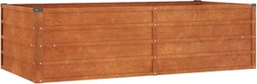 vidaXL rozsda színű corten acél kerti magaságyás 160 x 80 x 45 cm