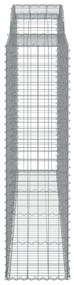 7 db íves horganyzott vas gabion kosár 300x50x180/200 cm