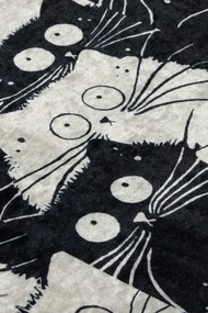 Fürdőszobaszőnyeg Fehér Cats Djt