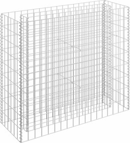 vidaXL horganyzott acél gabion magaságyás 90 x 30 x 90 cm