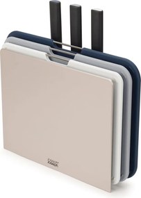 Nest Plus 3 db-os vágódeszka és kés szett állvánnyal - Joseph Joseph