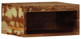 tömör újrahasznosított falra szerelhető TV-szekrény 40x30x19 cm